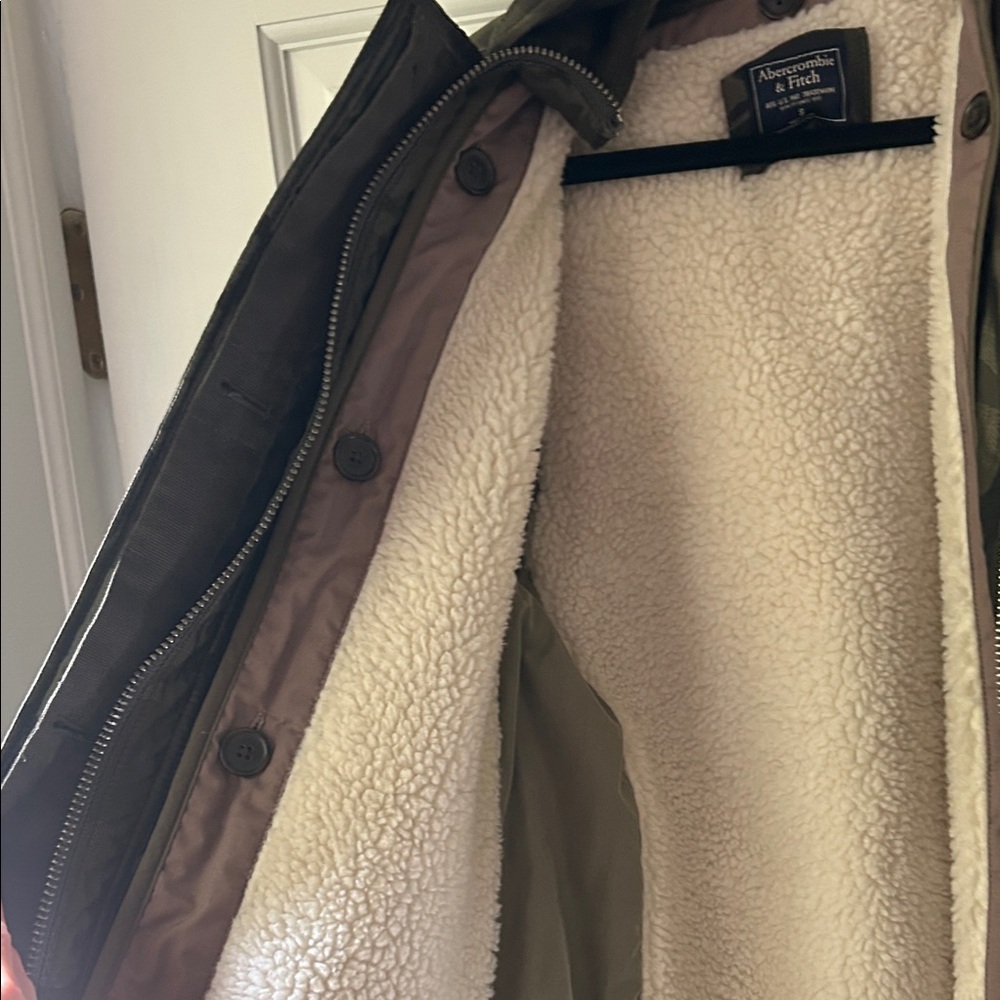 Abercrombie & Fitch Camo Print 3 in one Jacket size S - Picture 5 of 7